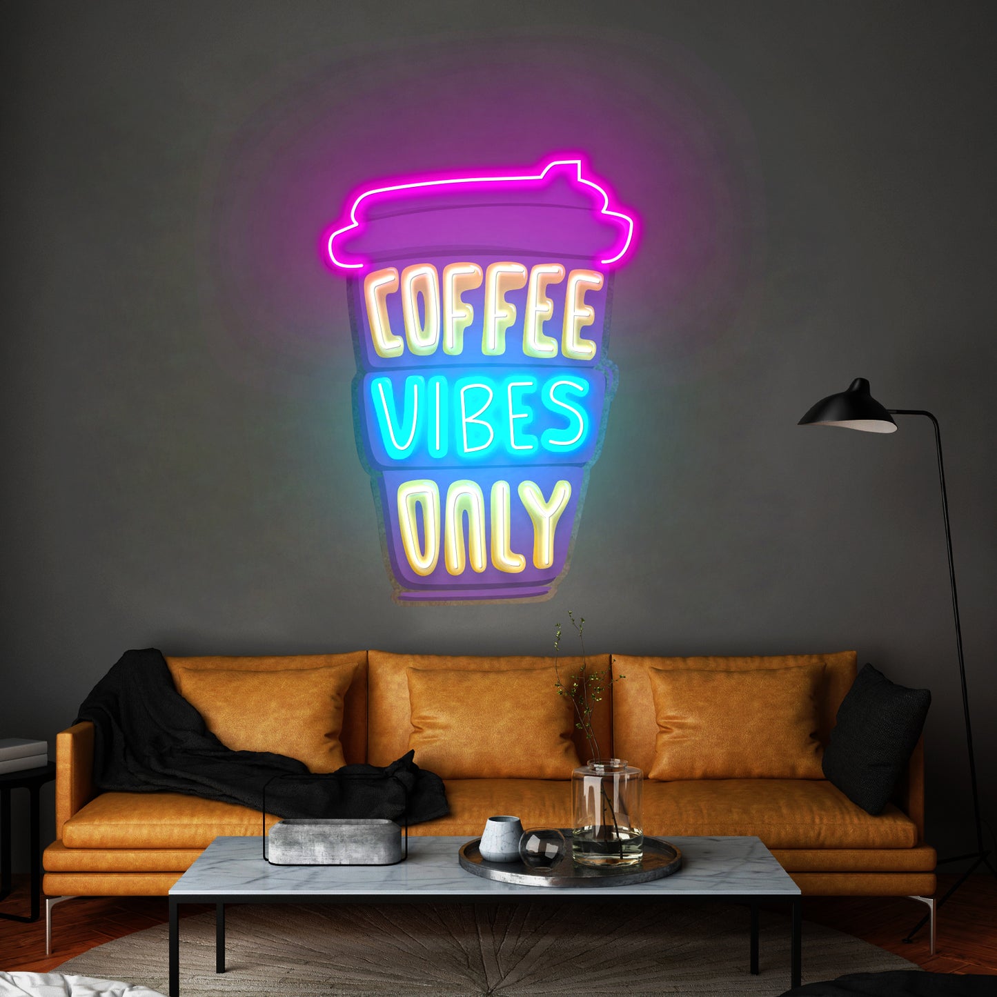 Coffee Vibes Only Led Neon Sign Light Custom Led Signs