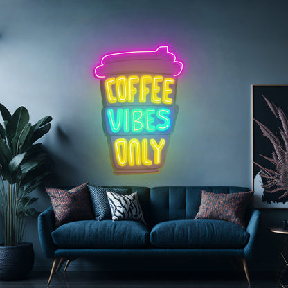 Coffee Vibes Only Led Neon Sign Light Custom Led Signs