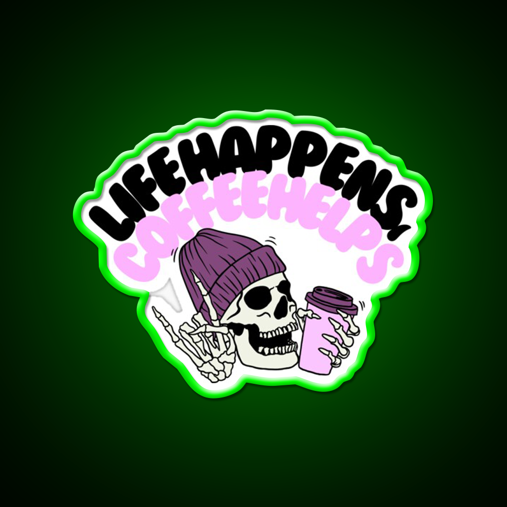 Coffee Vibes Only Positive Coffee Cafe Led Neon Sign Espresso Bar Art Rgb Color