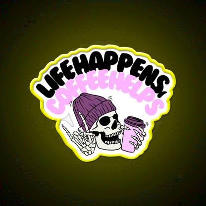 Coffee Vibes Only Positive Coffee Cafe Led Neon Sign Espresso Bar Art Rgb Color