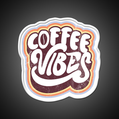 Coffee Vibes Vintage 70S Retro Style Cafe Led Neon Sign Espresso Bar Art Rgb Color
