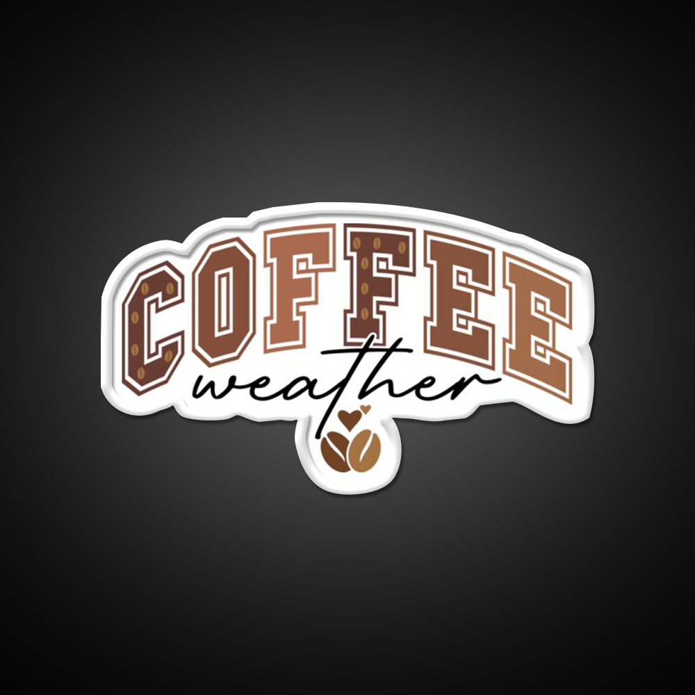 Coffee Weather Cozy Coffee Lover Cafe Led Neon Sign Espresso Bar Art Rgb Color