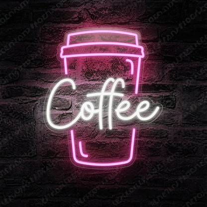 Coffee Window Wall Art LED Neon Sign - 01 Original Product Image