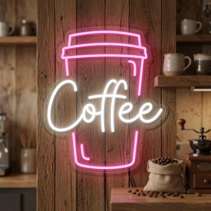 Coffee Window Wall Art LED Neon Sign - 02 High-Converting Product Image