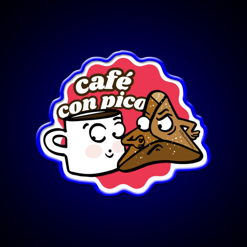 Coffee With Sweet Bread Spanish Cafe Led Neon Sign Espresso Bar Art Rgb Color