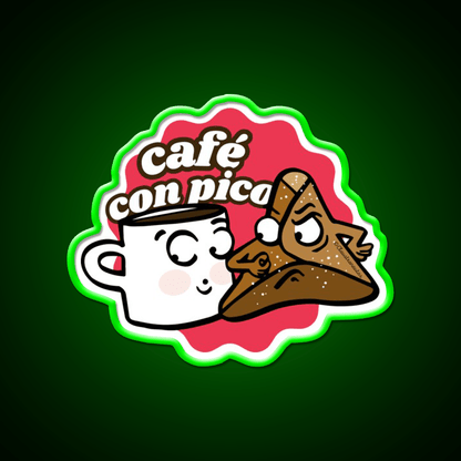 Coffee With Sweet Bread Spanish Cafe Led Neon Sign Espresso Bar Art Rgb Color - Shineneon