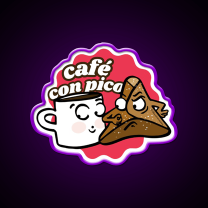 Coffee With Sweet Bread Spanish Cafe Led Neon Sign Espresso Bar Art Rgb Color - Shineneon