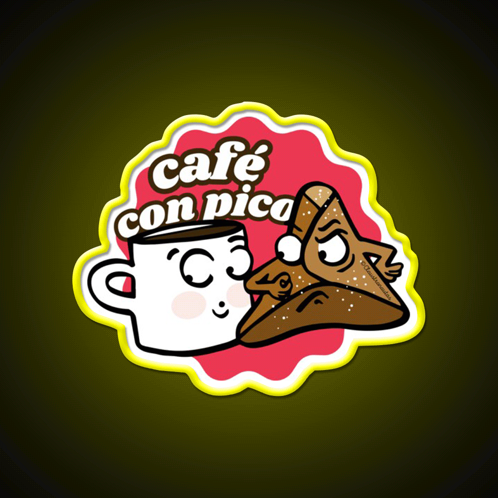 Coffee With Sweet Bread Spanish Cafe Led Neon Sign Espresso Bar Art Rgb Color