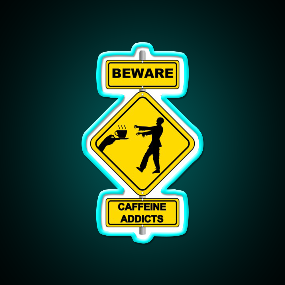 Coffee Zombie Man Cave Bar Led Neon Sign Rgb Color