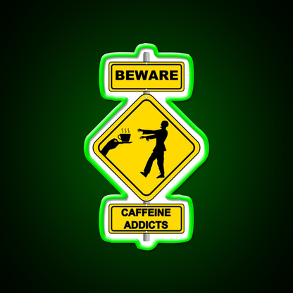 Coffee Zombie Man Cave Bar Led Neon Sign Rgb Color
