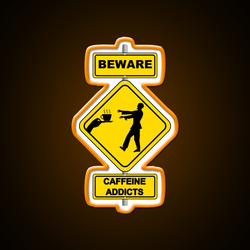 Coffee Zombie Man Cave Bar Led Neon Sign Rgb Color