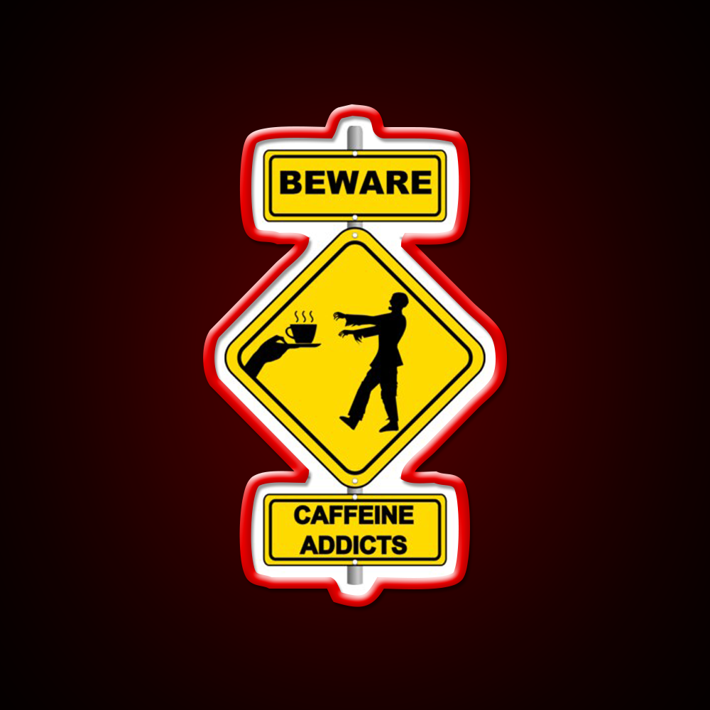 Coffee Zombie Man Cave Bar Led Neon Sign Rgb Color