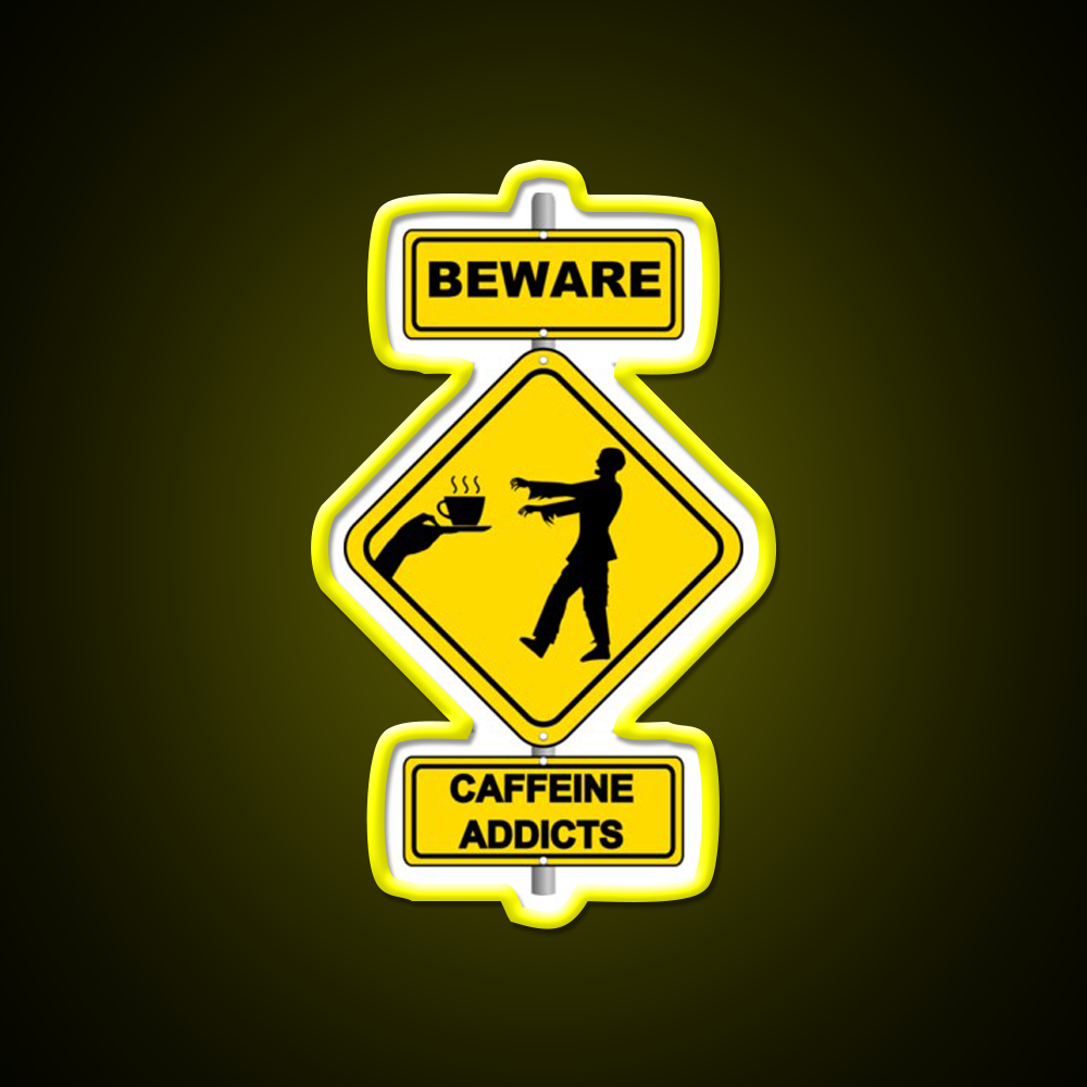 Coffee Zombie Man Cave Bar Led Neon Sign Rgb Color