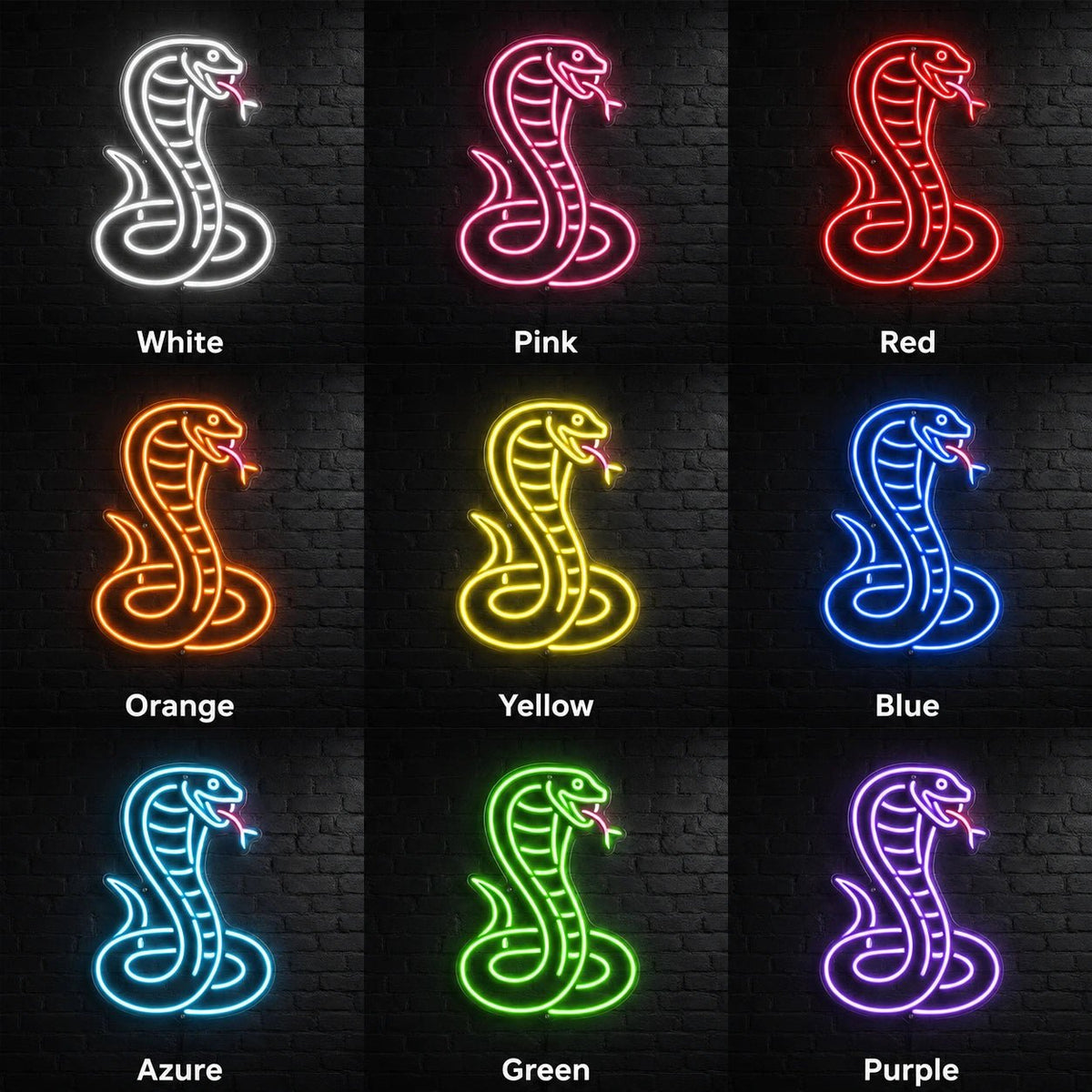 Coiled Cobra LED Neon Sign - Shineneon