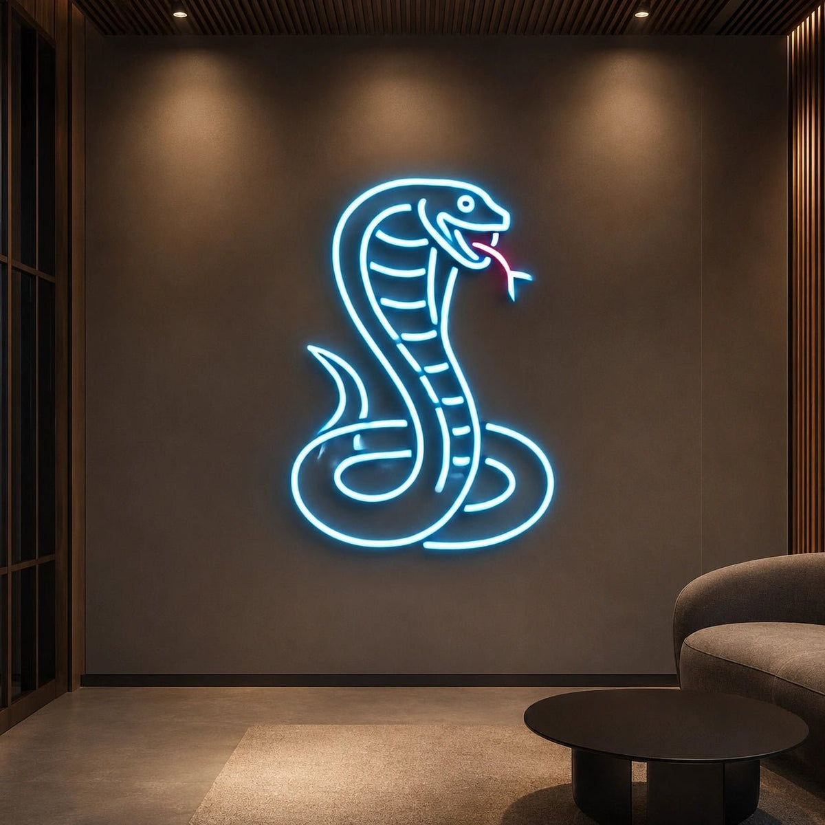 Coiled Cobra LED Neon Sign - Shineneon