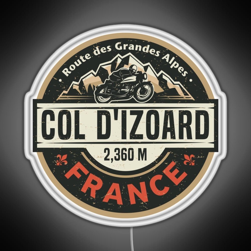 Col D Izoard Route Des Grandes Alpes Rgb Neon Sign - Shineneon