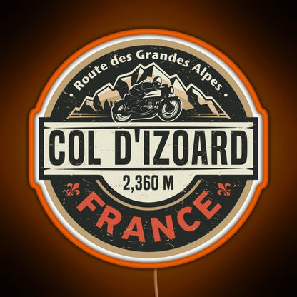 Col D Izoard Route Des Grandes Alpes Rgb Neon Sign - Shineneon