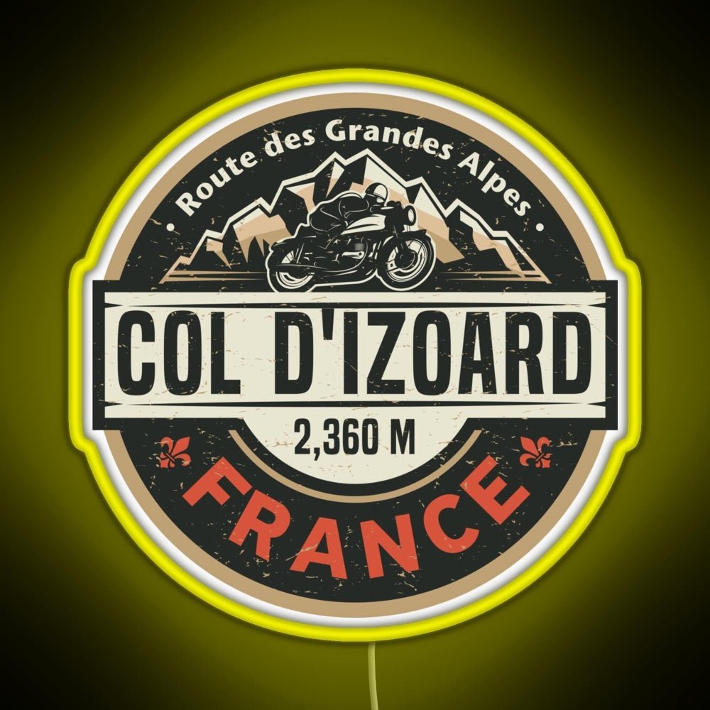 Col D Izoard Route Des Grandes Alpes Rgb Neon Sign - Shineneon