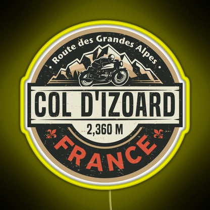Col D Izoard Route Des Grandes Alpes Rgb Neon Sign - Shineneon