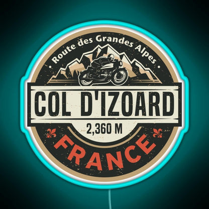 Col D Izoard Route Des Grandes Alpes Rgb Neon Sign - Shineneon