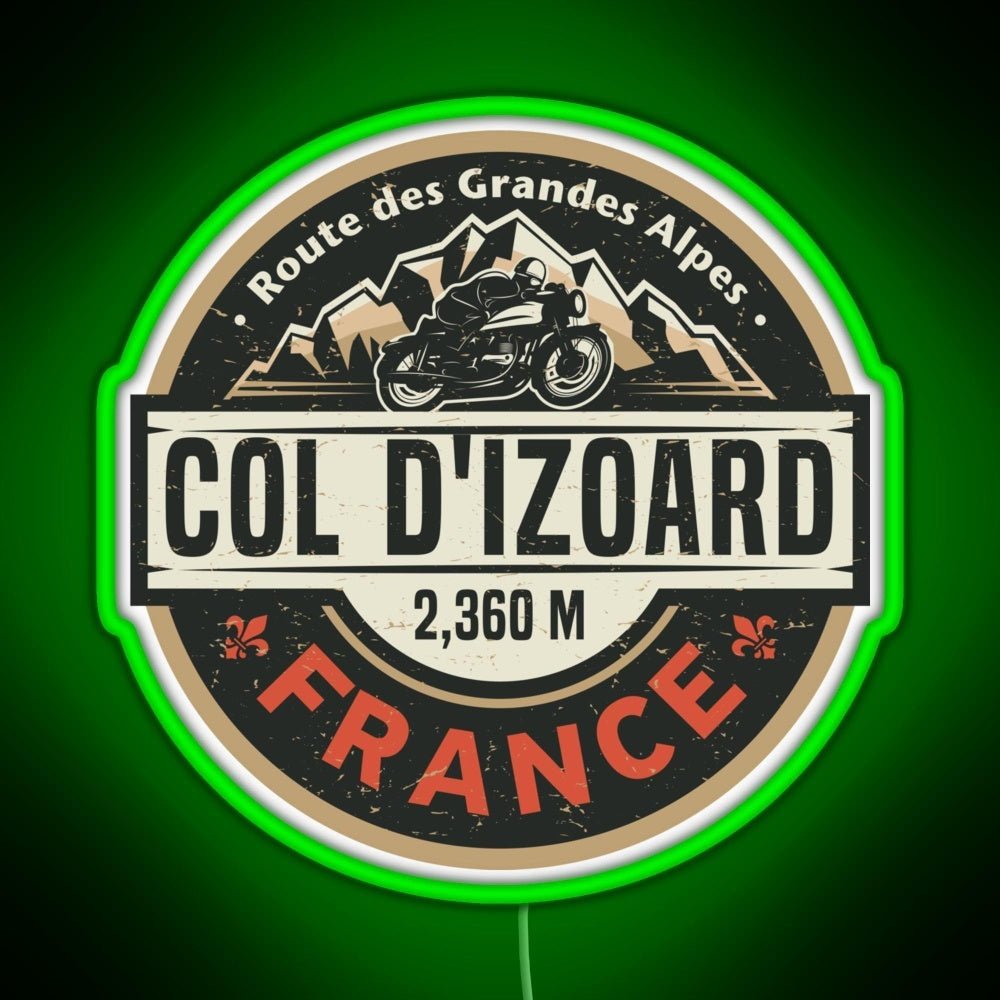 Col D Izoard Route Des Grandes Alpes Rgb Neon Sign - Shineneon