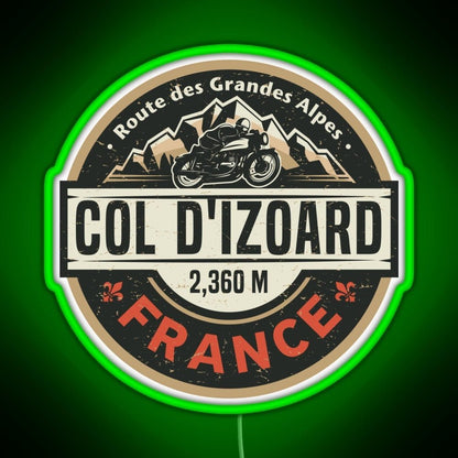 Col D Izoard Route Des Grandes Alpes Rgb Neon Sign - Shineneon
