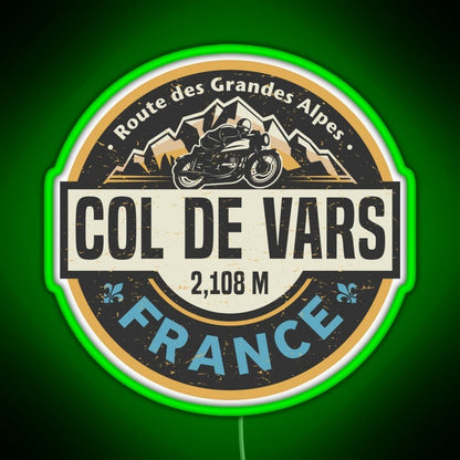 Col De Vars Route Des Grandes Alpes Rgb Neon Sign - Shineneon