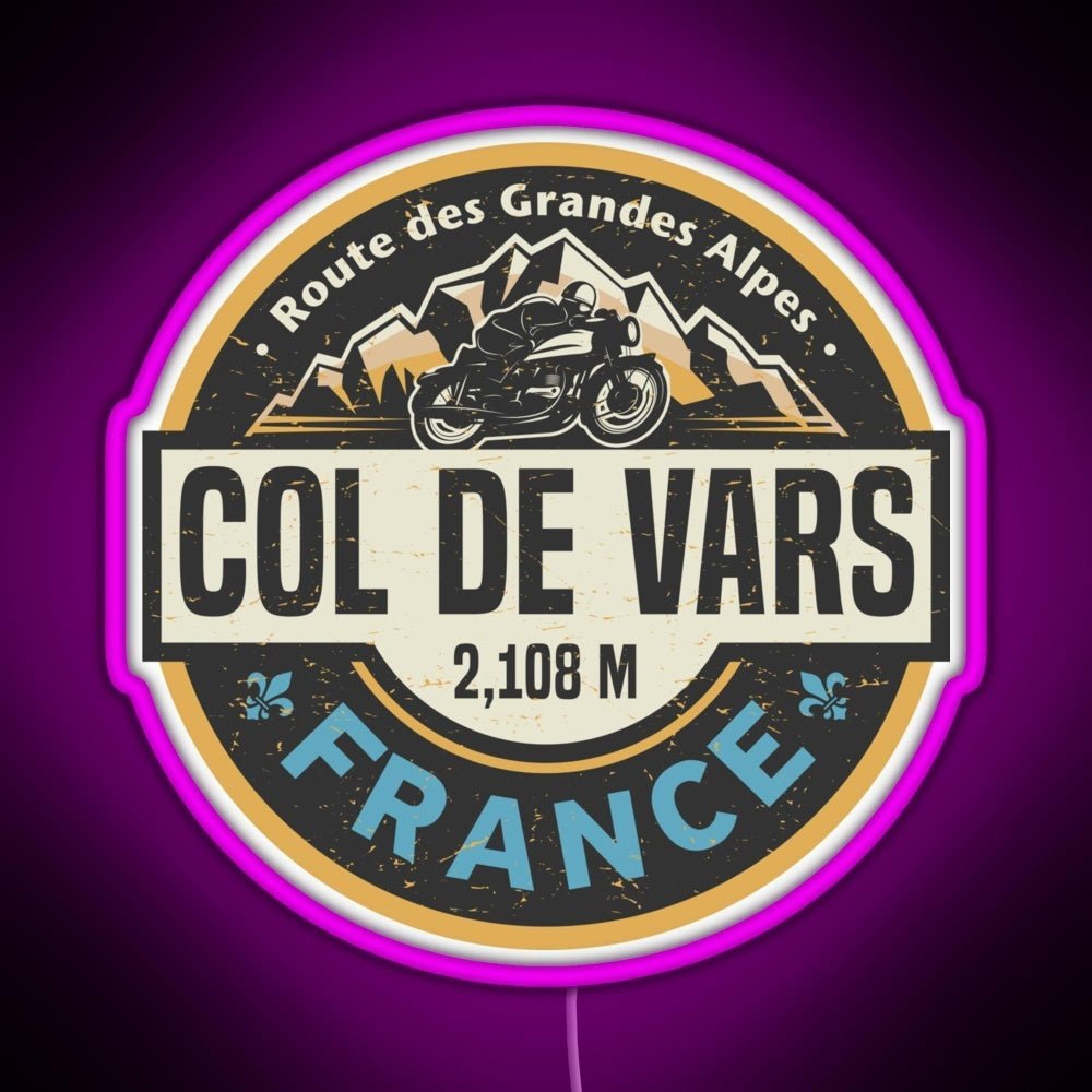 Col De Vars Route Des Grandes Alpes Rgb Neon Sign - Shineneon