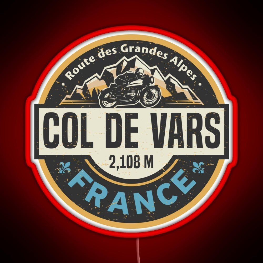 Col De Vars Route Des Grandes Alpes Rgb Neon Sign - Shineneon
