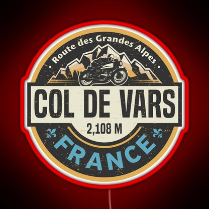 Col De Vars Route Des Grandes Alpes Rgb Neon Sign - Shineneon