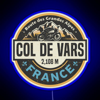 Col De Vars Route Des Grandes Alpes Rgb Neon Sign - Shineneon
