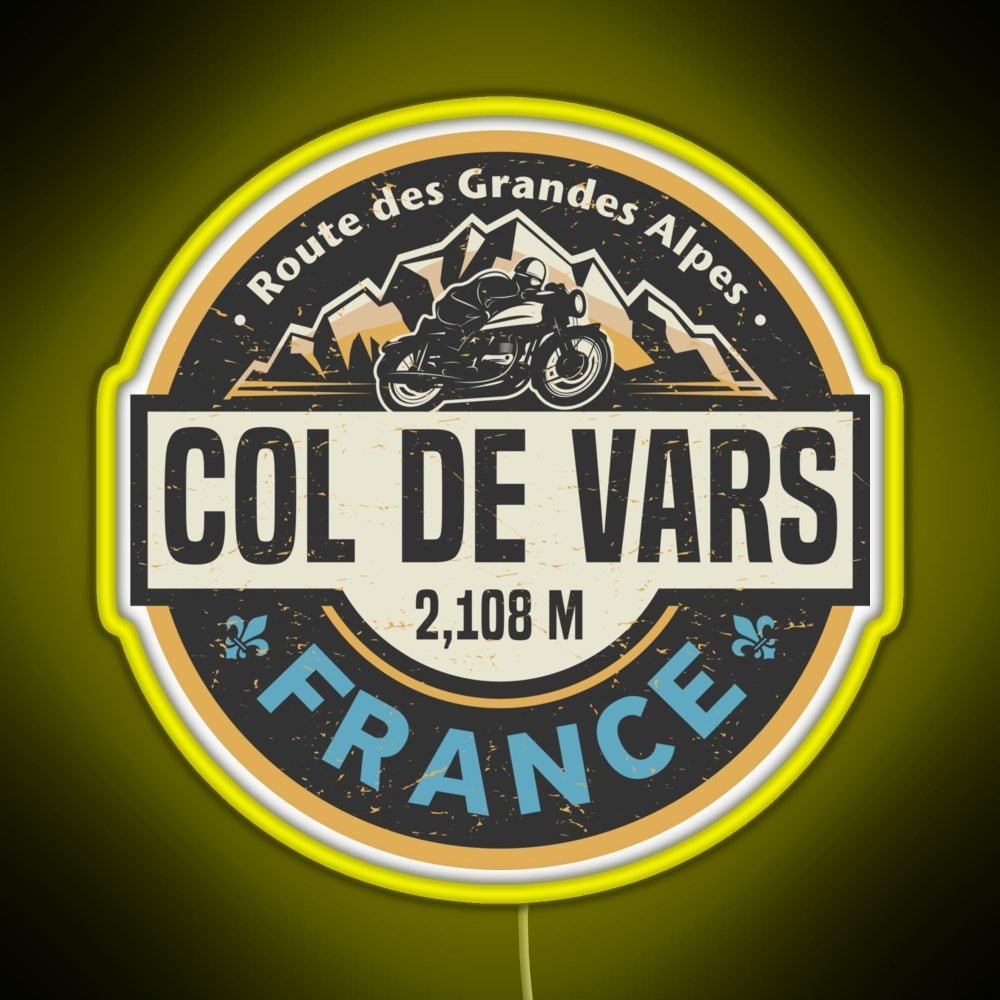 Col De Vars Route Des Grandes Alpes Rgb Neon Sign - Shineneon