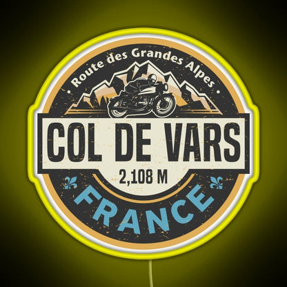Col De Vars Route Des Grandes Alpes Rgb Neon Sign - Shineneon