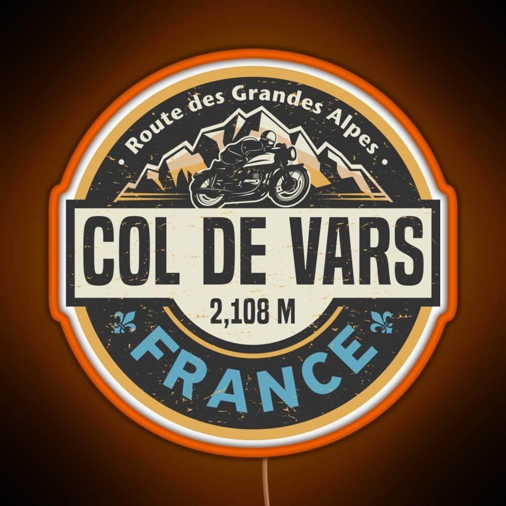 Col De Vars Route Des Grandes Alpes Rgb Neon Sign - Shineneon