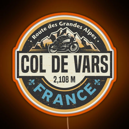 Col De Vars Route Des Grandes Alpes Rgb Neon Sign - Shineneon