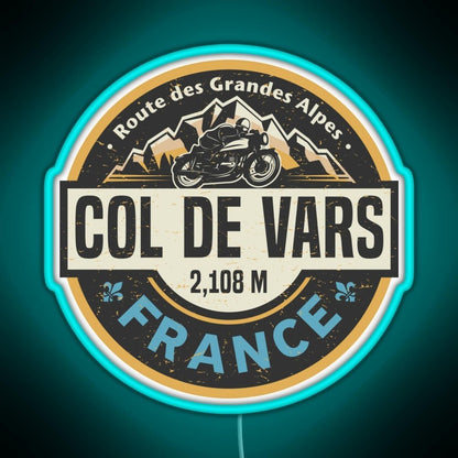 Col De Vars Route Des Grandes Alpes Rgb Neon Sign - Shineneon