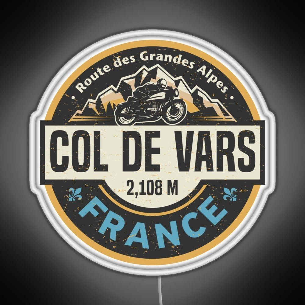 Col De Vars Route Des Grandes Alpes Rgb Neon Sign - Shineneon
