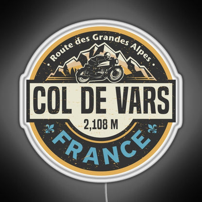 Col De Vars Route Des Grandes Alpes Rgb Neon Sign - Shineneon