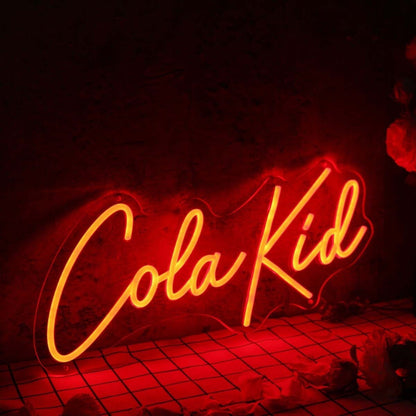 Cola Kid Red Led Neon Sign - Shineneon