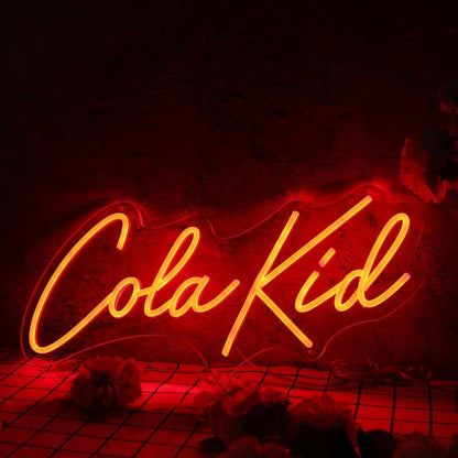 Cola Kid Red Led Neon Sign - Shineneon
