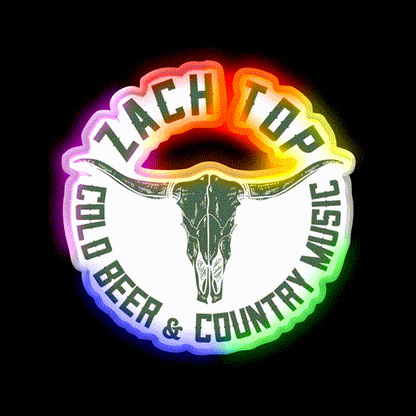 Cold Beer And Country Music Beer Bar Decor Led Neon Sign Rgb Color - LED neon sign close-up detail