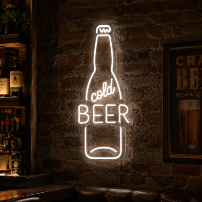 Cold Beer Blackboard Neon Sign LED Neon Sign real lifestyle scene