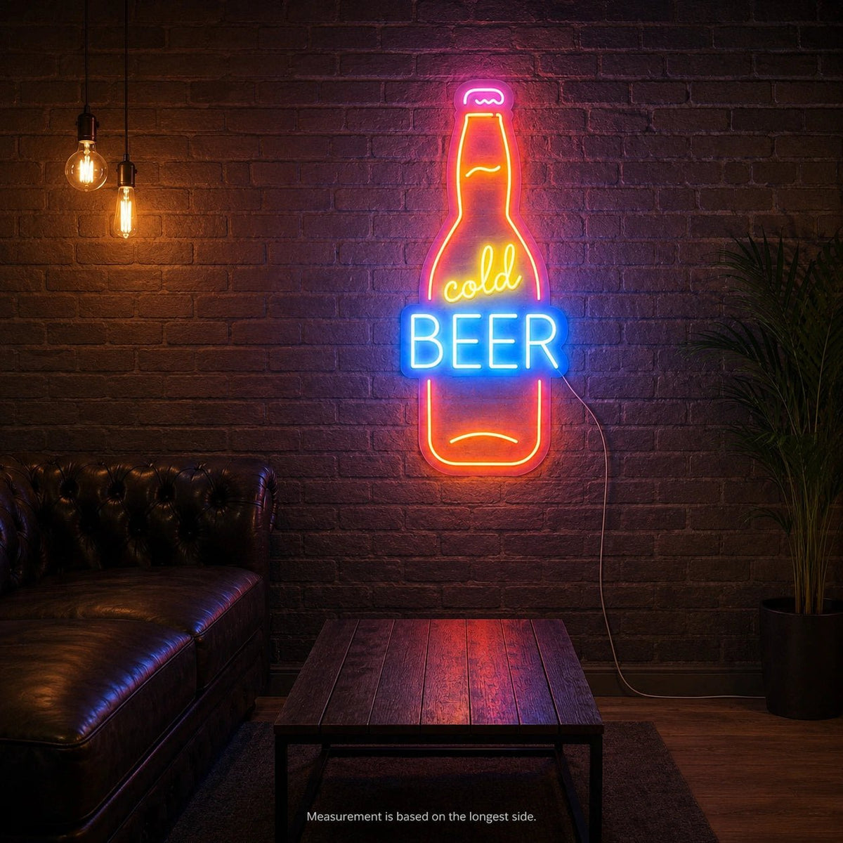 Cold Beer Bottle LED Neon Sign - Shineneon