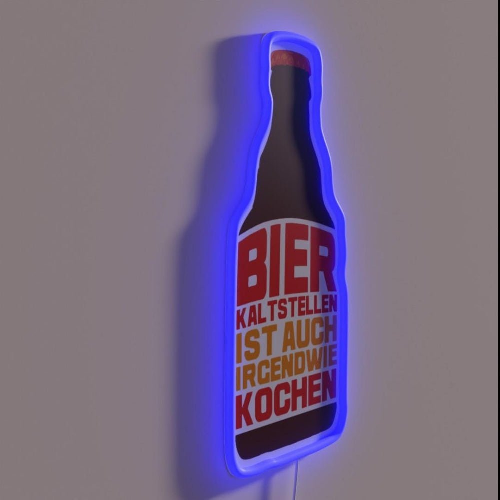 Cold Beer Is Cooking Rgb Led Neon Sign - Shineneon