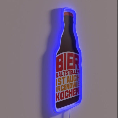 Cold Beer Is Cooking Rgb Led Neon Sign - Shineneon