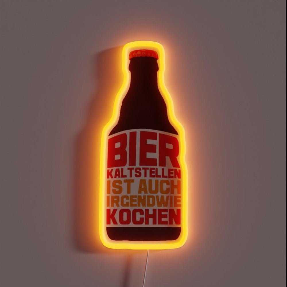 Cold Beer Is Cooking Rgb Led Neon Sign - Shineneon