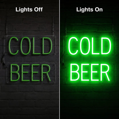 Cold Beer LED Neon Sign main product image