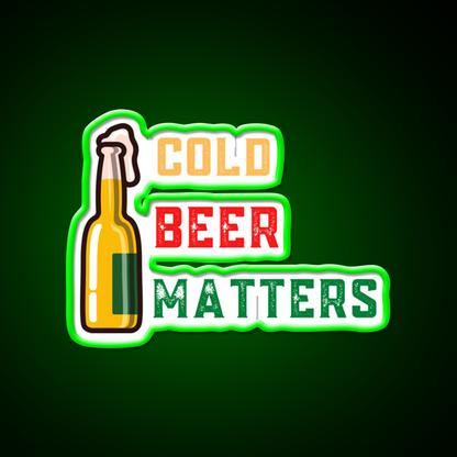 Cold Beer Matters Design Beer Bar Decor Led Neon Sign Rgb Color - LED neon sign view 8