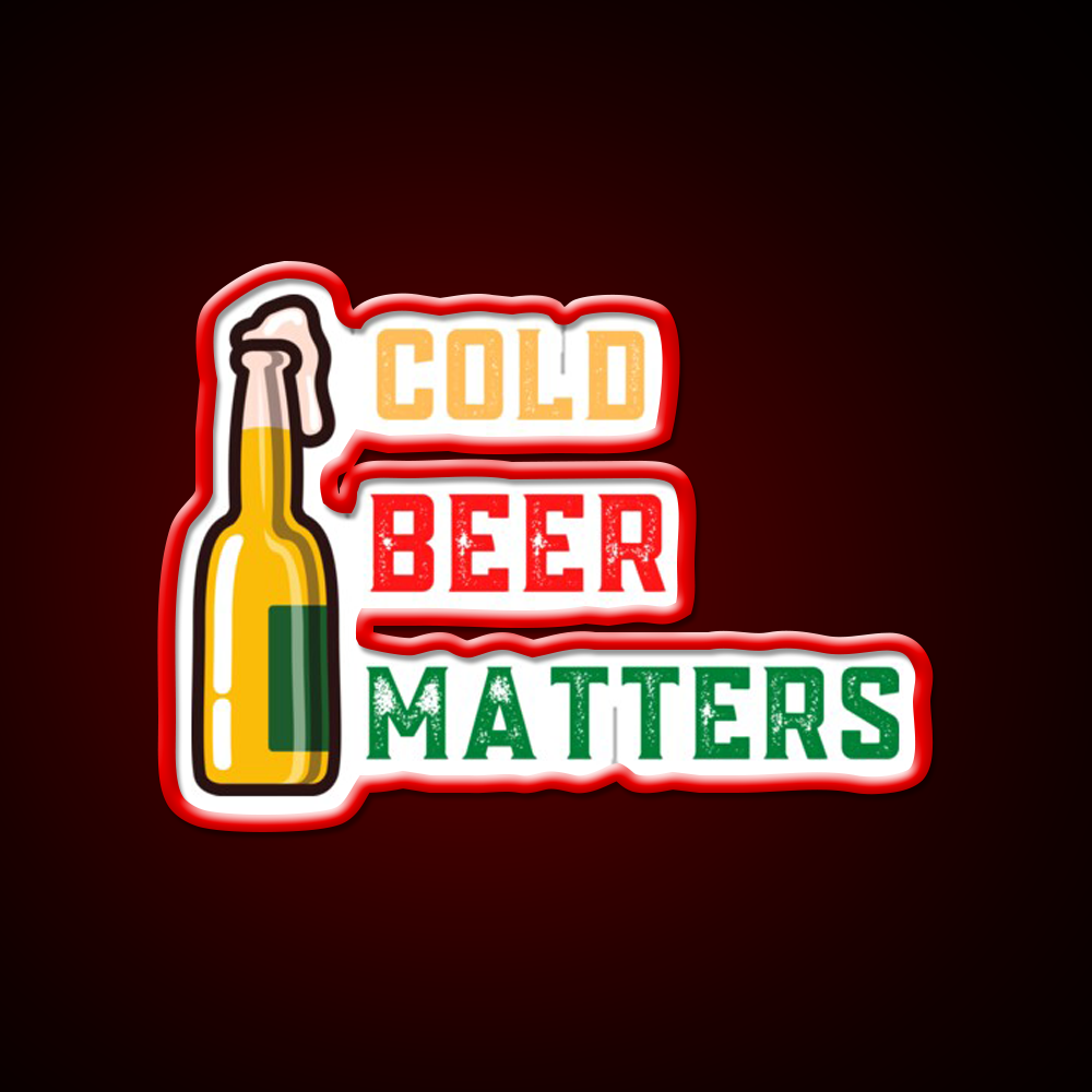 Cold Beer Matters Design Beer Bar Decor Led Neon Sign Rgb Color - LED neon sign view 10