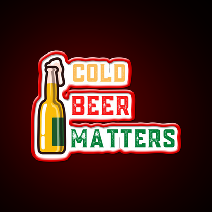 Cold Beer Matters Design Beer Bar Decor Led Neon Sign Rgb Color - LED neon sign view 10